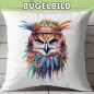 Preview: Bügelbild Funky Eule
